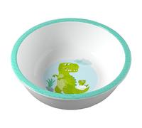 HABA Ciotola per bambini dinosauri - Pratica ciotola in melamina - Antiscivolo - Lavabile in lavastoviglie - Per gli appassionati di dinosauro a partire dai 12 mesi - 2012440005