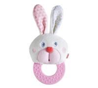 HABA Coniglietto pasquale da mordere e giocattolo da afferrare per i primi regali di Pasqua e per riempire i cestini di Pasqua per neonati, gioca