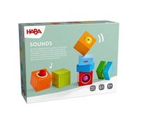 HABA Cubi di Scoperta sonori - 6 cubi Musicali in Legno per Neonati e Bambini da 1 Anno, Giocattolo di risveglio e Montessori per la percezione uditiva dal 12 al 2014451001