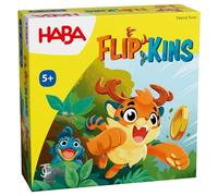 HABA Flipkins - Gioco di reazione emozionante per tutta la famiglia - Con 4 monete di legno da flippare - Dai 5 anni - 2012193001