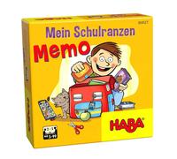 Haba Games Gioco di memoria My Backpack Mein Schulranzen Memo Gioco da tavolo da