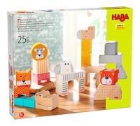 HABA HABA-306287 Animale Giocattolo in Legno PEFC-Blocchi di Costruzione-Parata degli animali-18 Mesi in più, Colore Colorato, 306287