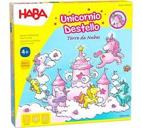 Haba - Gioco da tavolo, Unicorno Flash - Torre di nuvole, multicolore (Habermass H304542), colore/modello assortito