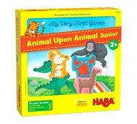 HABA I miei primi giochi - Animal Upon Animal Junior: gioco di impilamento per bambini e giochi da tavolo per bambini per attivit di apprendimen
