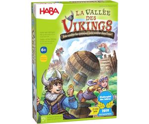 HABA - La Valle dei Vichinghi - Gioco da tavolo per bambini e famiglia - Gioco di abilità tattica e strategia - Premio dell'anno - Grande vassoio da gioco - 6 anni + - 304698, oro, oro