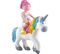 HABA Little Friends - Amira & Unicorn Ruby Rainbow, figure di gioco, mondo dei cavalli