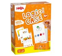 HABA Logic! Case Starter Set 4+ - Gioco di logica e gioco da viaggio per | Il gioco di puzzle intelligente per bambini dai 4 anni in su favorisce il pensiero logico e offre un controllo immediato di