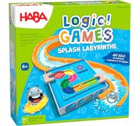 HABA- Billie Logic Games 306824-Splash Labirinto Tavolo-Giochi di logica-60 Puzzle-6 Anni in Poi, Colore Colorato, 306824