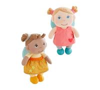 HABA Lore & Holly - Bambola di stoffa unisex, confezione doppia, misura 19 cm