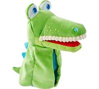 HABA- Marionetta a Forma di Coccodrillo, a Partire da 1,5 Anni, Colore Verde, 306255