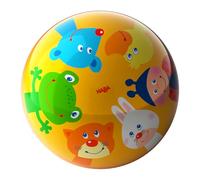 HABA Palla per bambini con animali - Palla colorata da 14 cm con valvola - Promuove le capacità motorie e la mobilità a partire dai 2 anni - Palla da gioco ideale per interni - 2012753001
