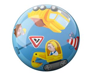 HABA Pallone da calcio per bambini a partire dai 2 anni in su, per interni ed esterni, promuove le capacità motorie e la coordinazione, materiale robusto con valvola, diametro 14 cm, 2012750001