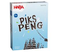 HABA Piks & Peng - Chi supera gli altri? - Gioco di carte tattico per bambini dai 7 anni in su, con istrici e palloncini, per 2-4 giocatori - 2012920001