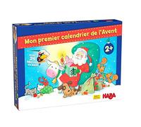 HABA Primo Calendario dell'Avvento Figurine in Legno-Natale in Fattoria-2 Anni e Più, 306359 - versione francese