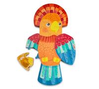 HABA- Puzzle 2 in 1 Pappagallo, Multicolore, 2011453001