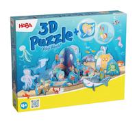 HABA Puzzle 3D & Gioco subacqueo - Puzzle fantasioso con Figure in Legno e abitanti marini a Partire dai 4 Anni - 1307179001