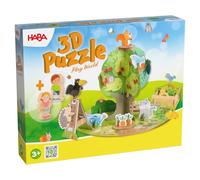 HABA Puzzle 3D Spielwelt - Gioco da Tavolo per Bambini dai 3 Anni in su, stimola la creatività e Le capacità motorie - con Corvo Theo & Amici - 1307178001