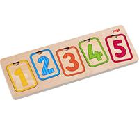 HABA Puzzle in legno per i primi numeri, puzzle in legno per bambini dai 12 mesi in su, promuove il primo conteggio e la comprensione della quantità, 1304587001