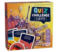HABA Quiz Planet Europa, con 180 quiz e molte domande, gioco da portare o regalo per giocatori dai 10 anni in su, 2012198001