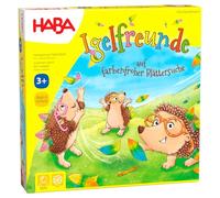 HABA 305587 - Gioco di dadi per 2-4 giocatori dai 3 anni in su, materiale da gioco completo con figure ricci e foglie da infilare