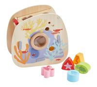 HABA Scatola di smistamento mondo sottomarino - Gioco di mappatura con animali marini per bambini dai 18 mesi in su, con funzione di lente d'ingrandimento, giocattolo educativo per promuovere le
