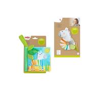 HABA Set di 2 rotoli per gattonare New Born con libro di esplorazione Zebra & Greifling a partire da 6 mesi