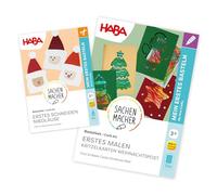 HABA Set di bricolage natalizio per bambini a partire dai 3 anni in su, primo fai da te in Avvento, scatola per bricolage e set creativo per bricolage natalizio, incoraggia la creatività, 2014005