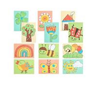 HABA Set fai da te per bambini, primo incollaggio, immagini primaverili, fai da te per bambini dai 3 anni in su