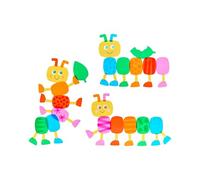 HABA Set fai da te per finestre con bruchi, set creativo per bambini a | 3 immagini colorate per finestre con bruchi, set completo con pellicole, adesivi e penne