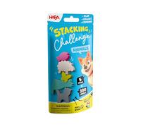HABA Stacking Challenge Animals - L'accattivante duello di pile di animali a 300 livelli, gioco di abilità compatto dai 6 anni in su, gioco di viaggio ideale e pensierino in viaggio - 2013867001