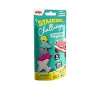 HABA Stacking Challenge Vehicles - Il duello di pila definitivo con 300 livelli, gioco di abilità compatto dai 6 anni in su, gioco da viaggio ideale e pensierino in viaggio - 2013868001
