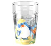 HABA Tazza glitterata con pinguino - Tazza per bambini con effetto glitter scintillante, perfetta per acqua, succo e tè, pratica per mani piccole - 2012447001