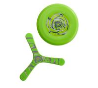 HABA Terra Kids Frisbee Boomerang Set - 2 pezzi, leggero robusto, per bambini dai 5 anni in su, plastica morbida e schiuma dura, per lanciare in modo sicuro, giocattolo all'aperto per giardino, parco
