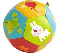 Haba302484 - Palla da bambino con scritta in inglese "Mes Amis Les Animali", 302484