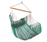 Habana Agave - Sedia sospesa Comfort in cotone biologico verde grün