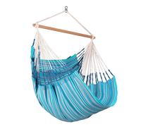 Habana Azure - Sedia sospesa Comfort in cotone organico blu blau