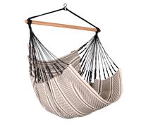 Habana Zebra - Sedia sospesa Comfort in cotone organico Grau / Silber