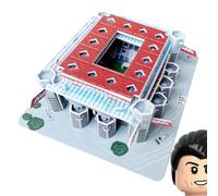 Habarri Mini Puzzle 3D - Stadio 3D - Piccolo stadio di calcio 3D per bambini e adulti - Mini stadio di calcio - modellismo (San Siro 49)
