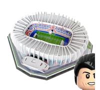 Habarri Parc des Princes Stadion Puzzle 3D - Stadio 3D puzzle 3D - Stadio di calcio 3D per bambini e adulti - Modello di stadio di calcio - Modellismo - 123 elementi
