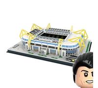 Habarri Signal Iduna Park Puzzle 3D - Stadio di Calcio per Bambini e Adulti - Modello di Stadio - Modellismo - 118 Elementi