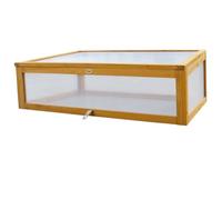 Habau, Semenzaio a Letto Caldo per aiuola rialzata, con Struttura in Legno di Pino, 115 x 53 x 32 cm