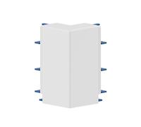 Habengut - Angolo esterno per battiscopa in PVC, colore: bianco, contenuto: 1 pezzo