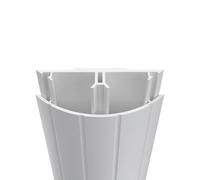 Habengut - Copertura per cavi TV in PVC bianco, per avvolgere i cavi sotto lo schermo piatto, larghezza 5 cm, lunghezza 1 m