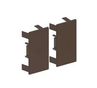 Habengut | Terminali per il montaggio del canale del cavo 60 x 110 mm, marrone