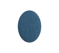 Haberdashery Online - 6 Toppe Termoadesive Denim per Proteggere Ginocchia Pantaloni Bambino, Tessuto Poliestere, Applicazione con Ferro da Stiro, 3 Paia, 10,5x8 cm, Colore: Denim