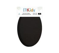 Haberdashery Online 6 toppe termoadesive nere. Patch per la riparazione di vestiti per proteggere i pantaloni. 16 x 10 cm. RP7