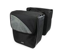 Haberland Unisex - Adulti serie principianti doppia borsa nero/argento, 33 x 16 x 36 cm