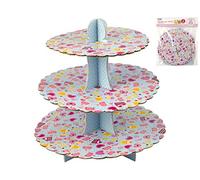 Habi 1361D Alzata Cartone 3 Piani, Decoro Dolci