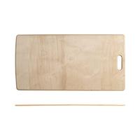 Habi Pala Pizza per Infornare, Legno, con Manico, 40x80cm