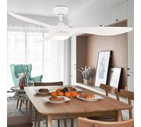 Habiba Lampadario Ventilatore da soffitto in Metallo, Ventilatore da soffitto con Pale in ABS con Telecomando, Lampadario Moderno a LED per Soggiorno Camera da Letto Interna